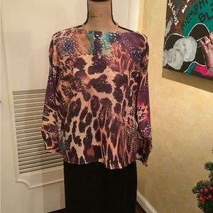 Loowie animal print sweater.